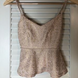 Blush Peplum Top